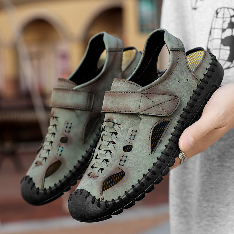 Outdoor-Leder-Sandalen