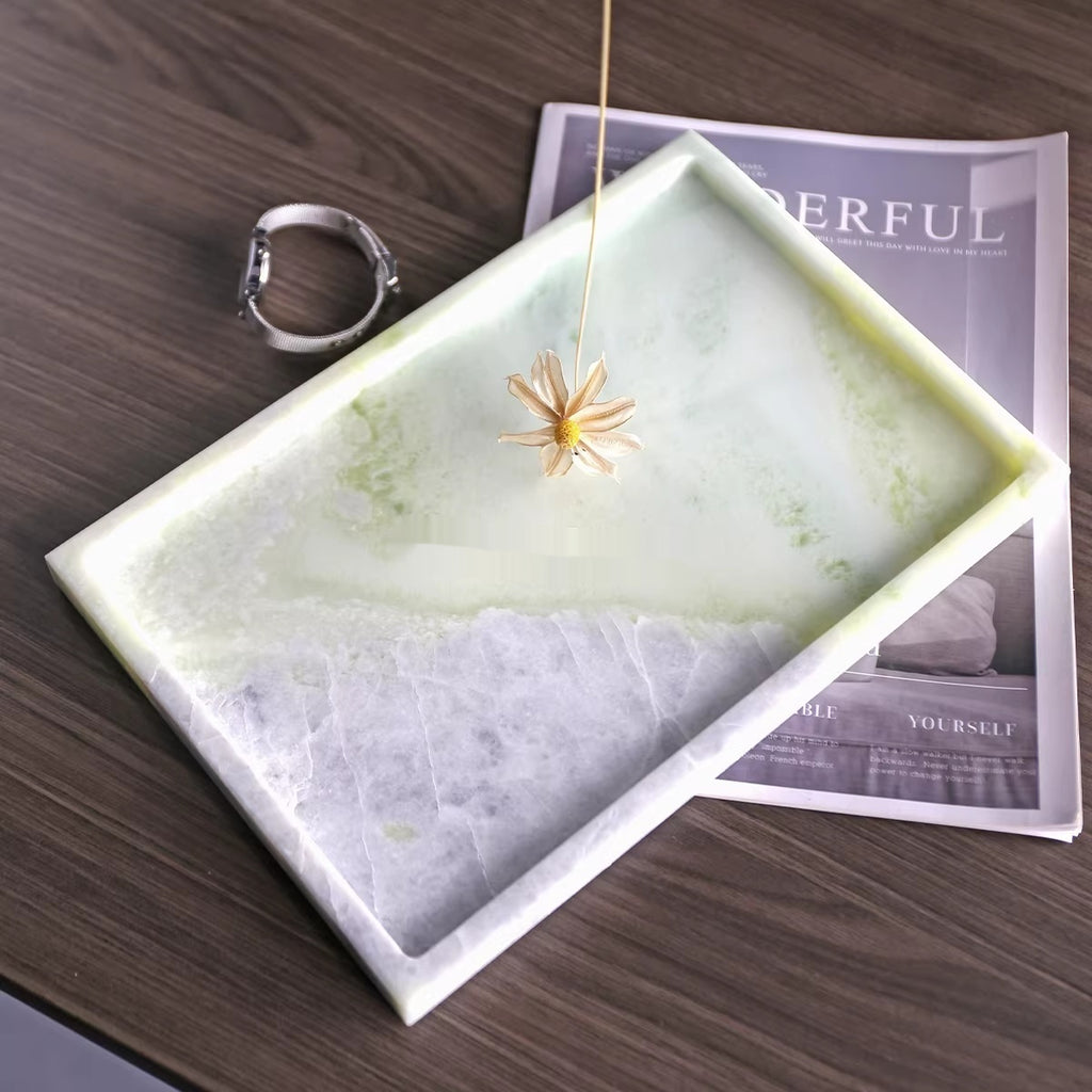 Marmor-Ablagetablett für Badezimmer