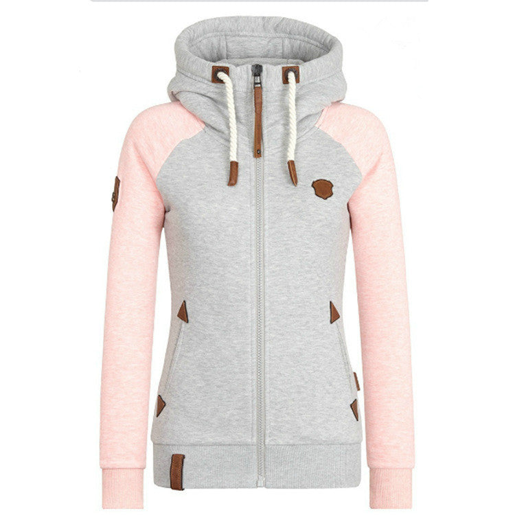 Personalisierter Hoodie mit Leder-Patch