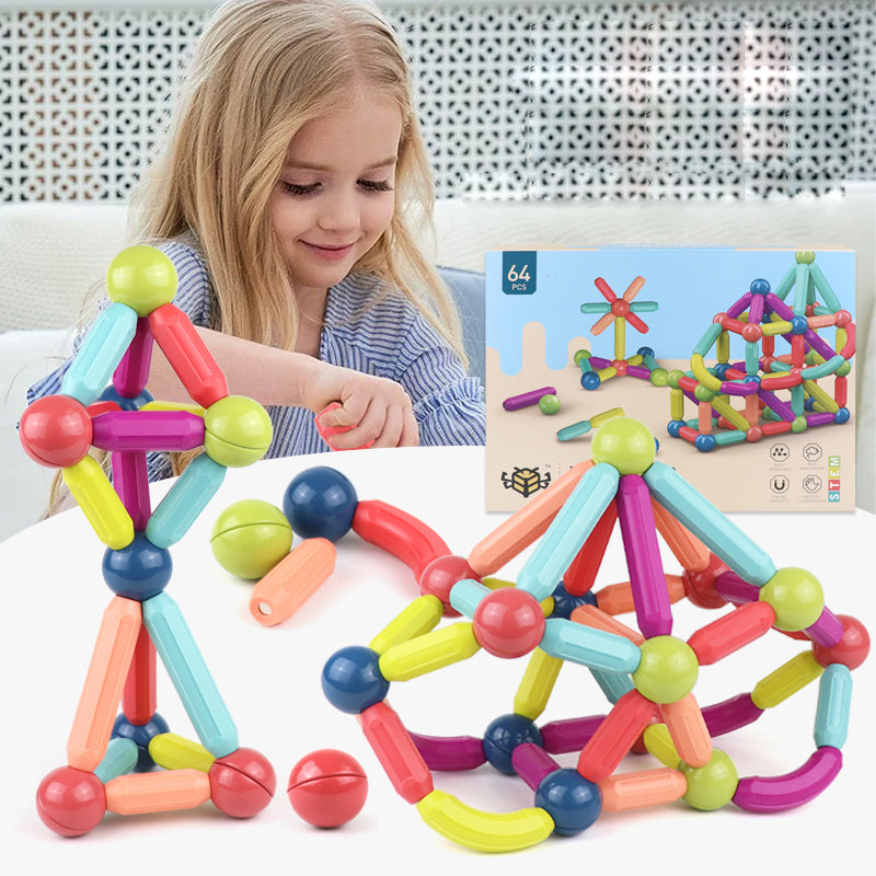 Magnetische Bausteine für Kinder