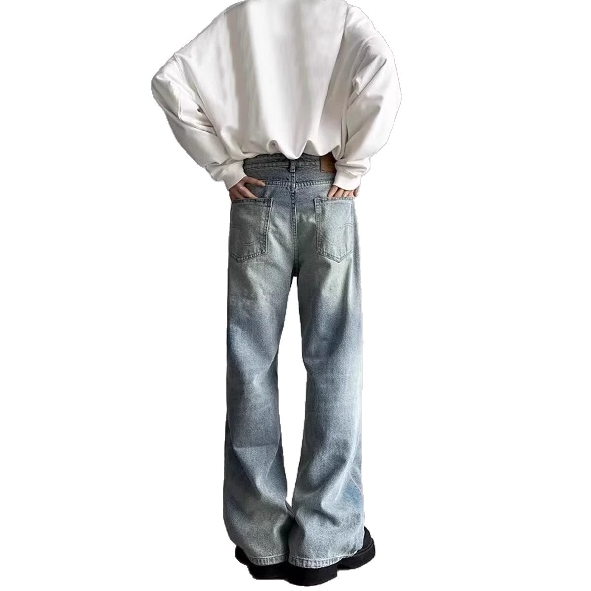 Retro Loose Straight-Leg Jeans für Herren