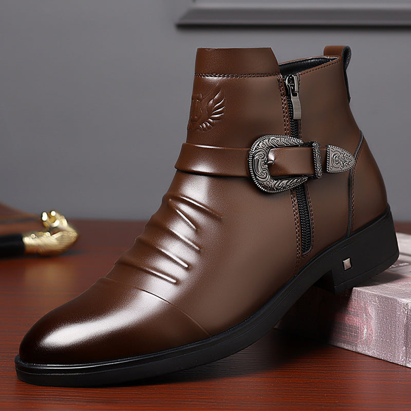 Britische Chelsea Boots aus Leder für Herren