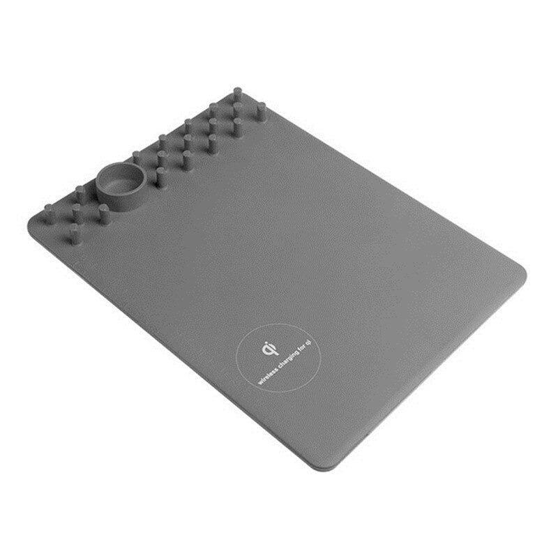Kabelloses Lade-Mauspad mit Organizer – Bild 3 | LuxeStyle