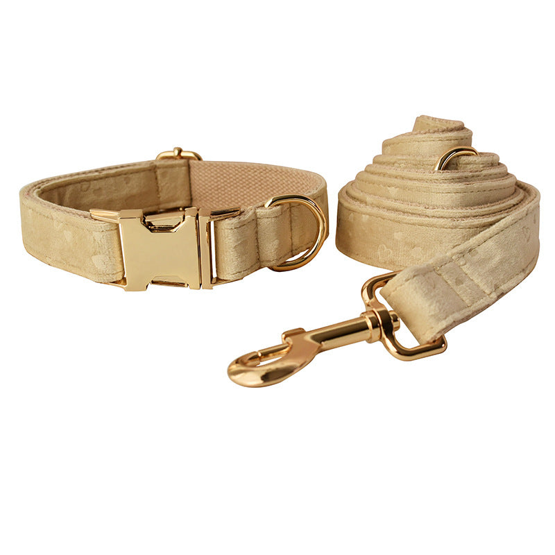 Nude Love Samt-Hundehalsband mit Fliege | LuxeStyle