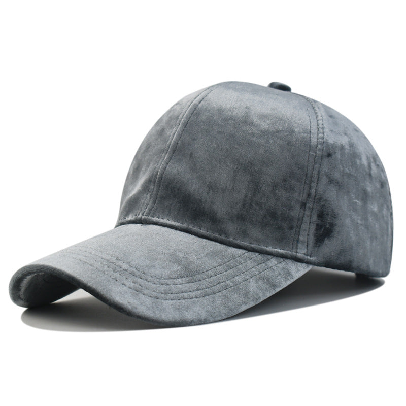 Samt-Cap «Velours» · Retro Baseball-Mütze, verstellbar