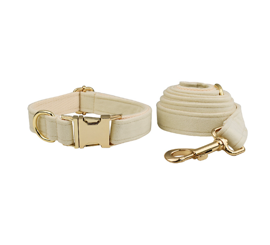 Samtiges Haustierhalsband mit Leine – Bild 11 | LuxeStyle