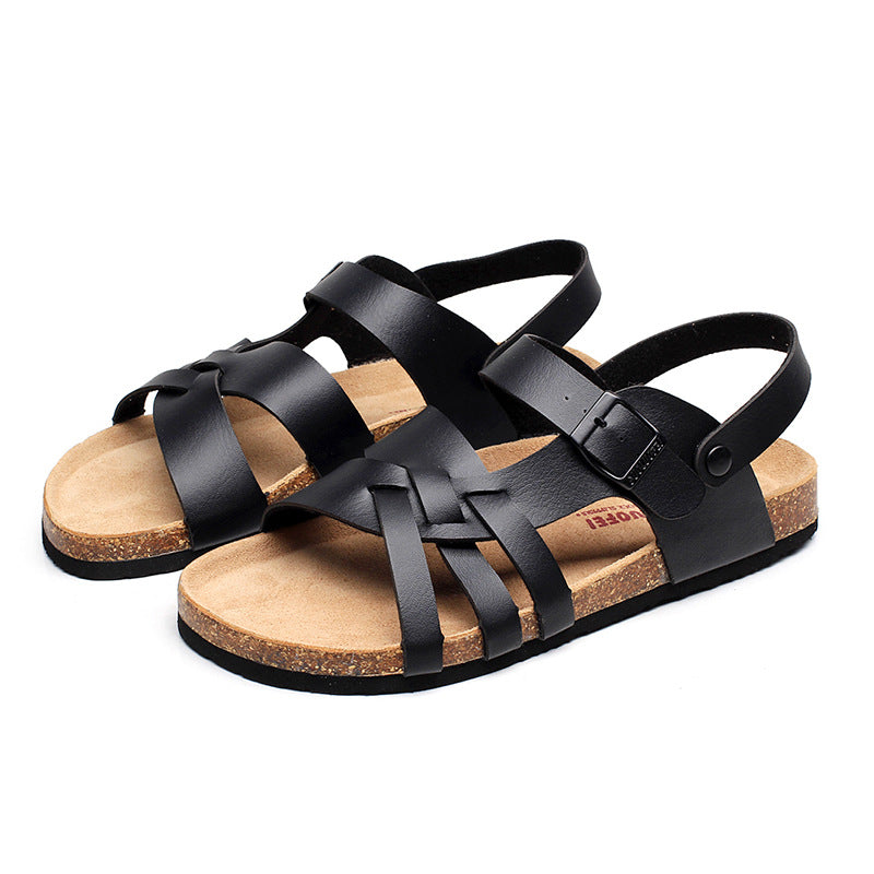 Herren Kork-Slipper mit Hohlmuster