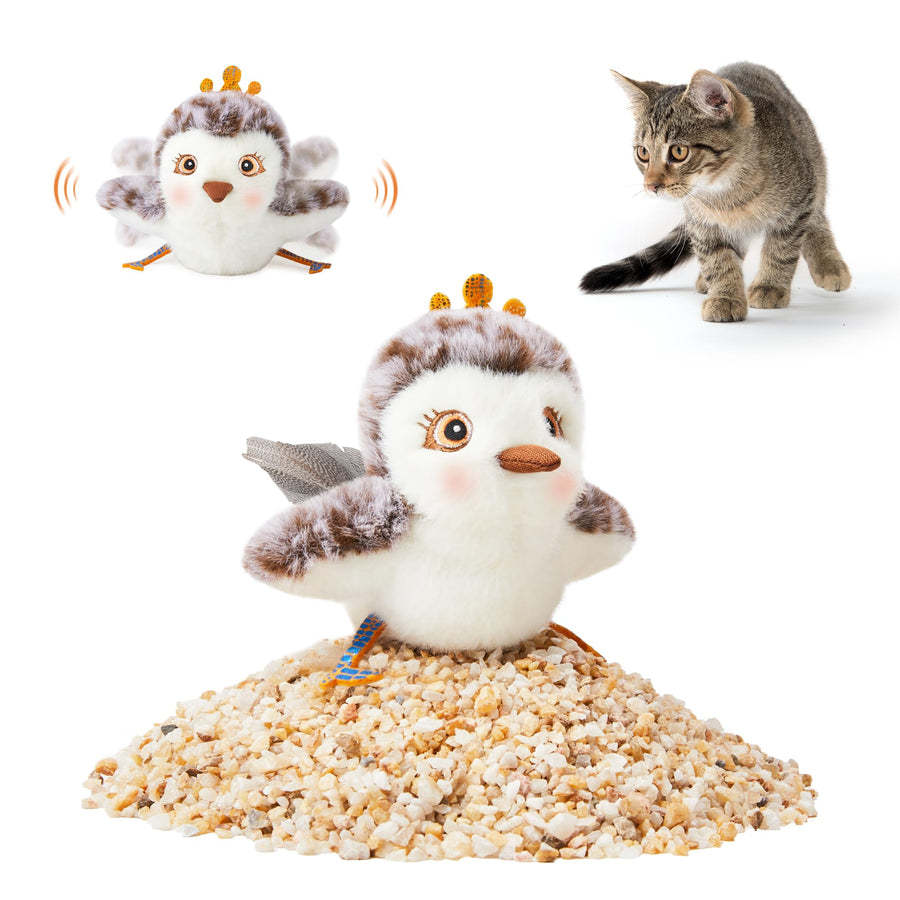 Interaktiver Plüschvogel für Katzen