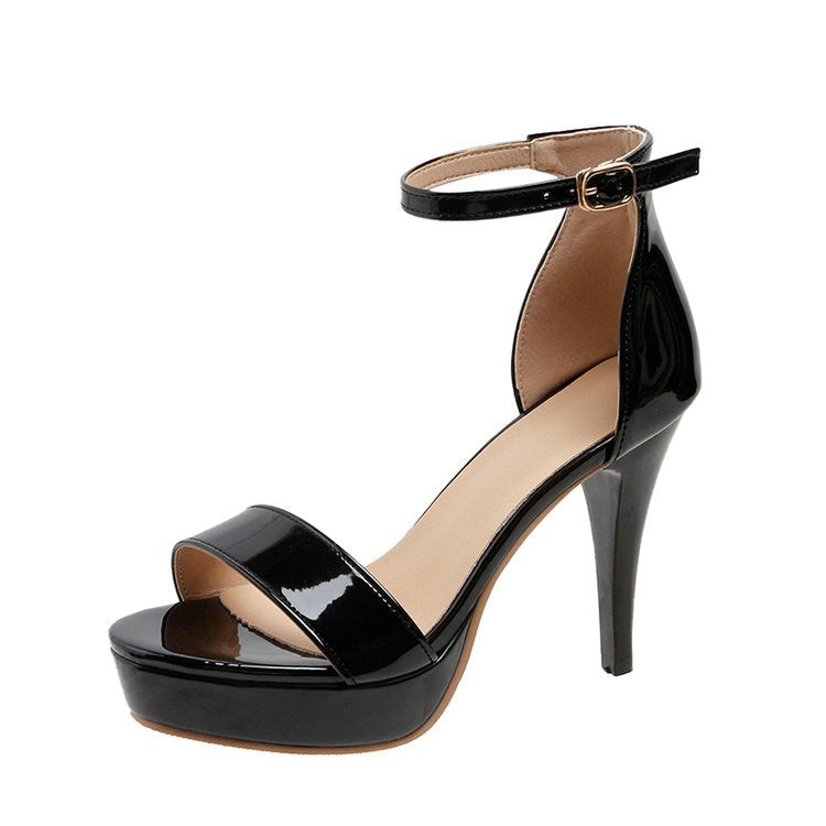 Riemchen-Sandalen mit Chunky-Heel