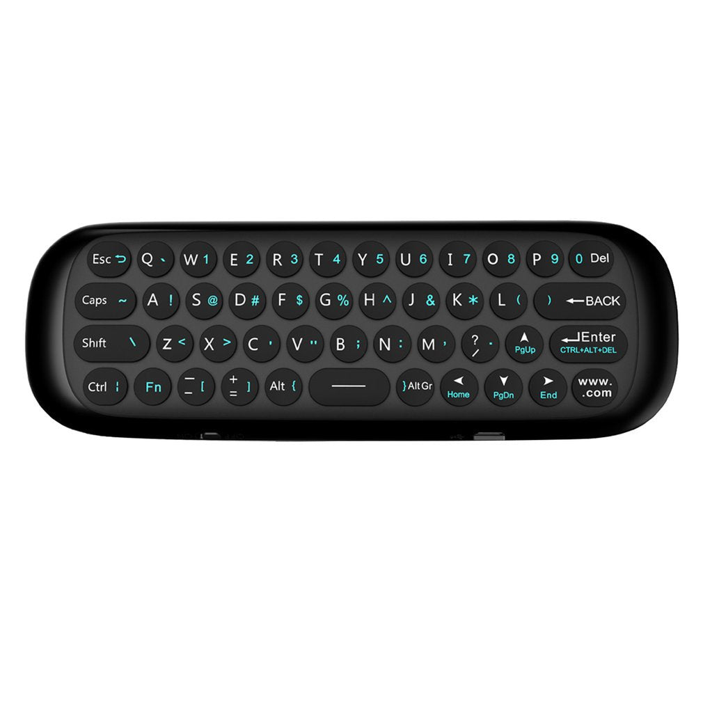 Kompakte Wireless-Tastatur mit Maus und Fernbedienung