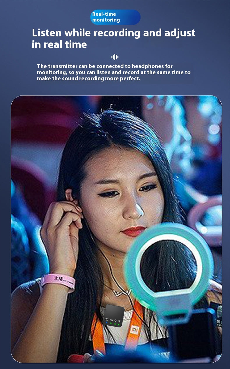Kabelloses Bluetooth-Mikrofon mit Rauschunterdrückung