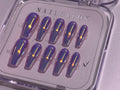 Holographic Cat Eye Press-on Nails