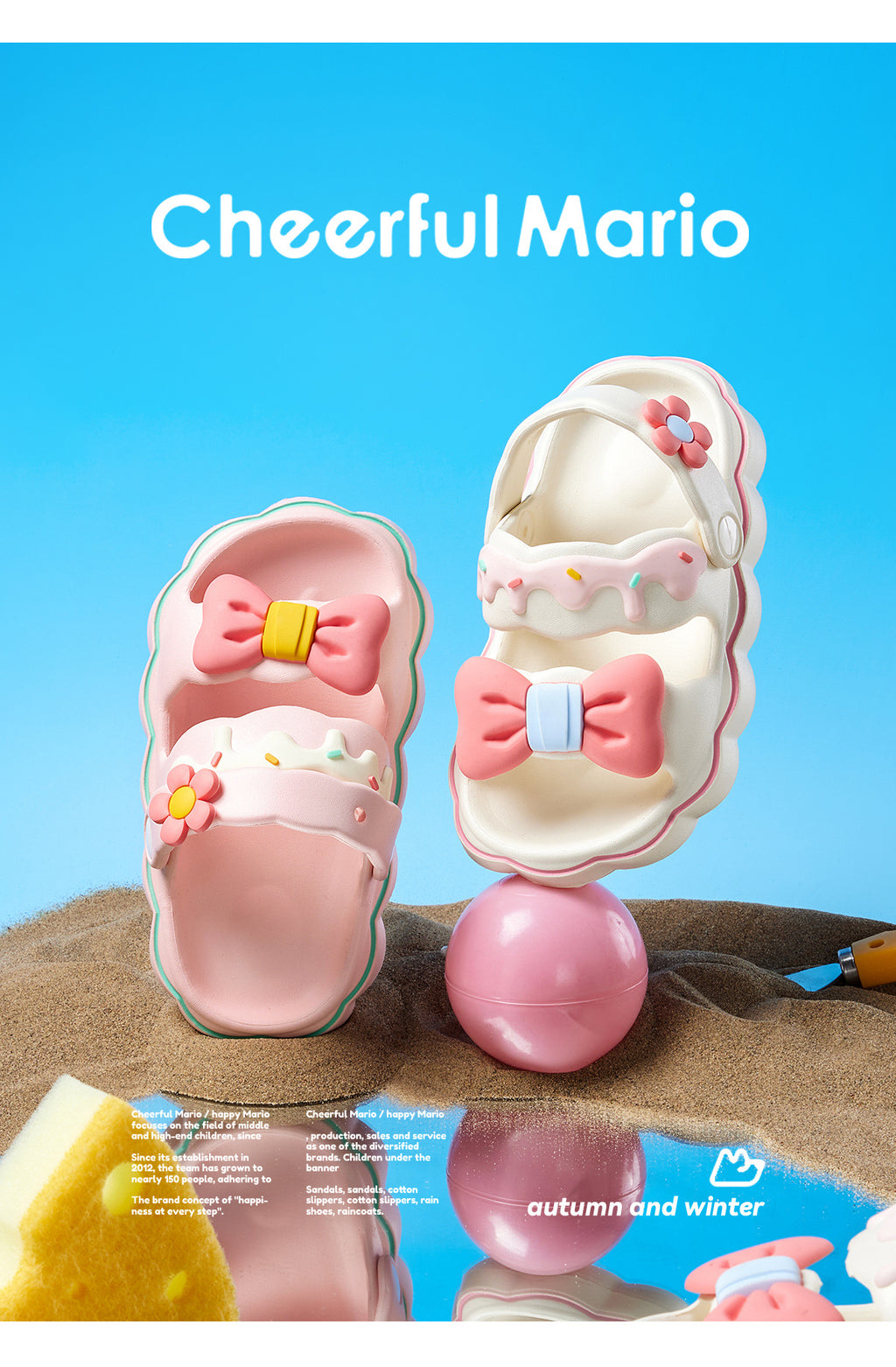 Kinder-Sandalen mit Cartoon-Muster