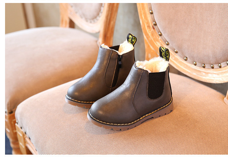 Kinder Leder-Stiefeletten für Herbst & Winter