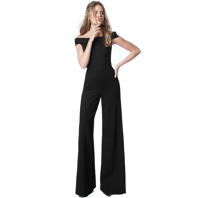 Off-Shoulder Casual Chic Jumpsuit