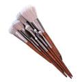 Makeup-Pinsel-Set 11‑teilig, Holz‑Handle | LuxeStyle