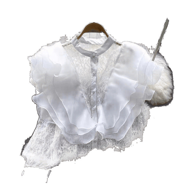 Elegantes Spitzen-Top mit langen Ärmeln