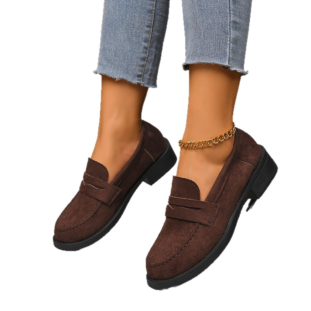 Vintage Wildleder Loafers für Damen