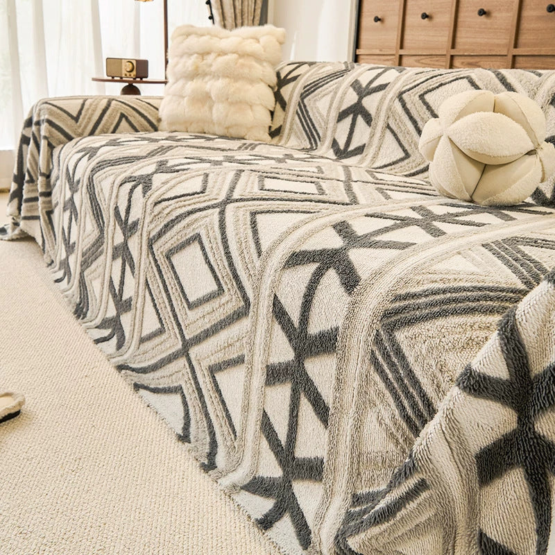 Sofaabdeckung mit geometrischem Muster – 180×130 cm – Bild 7 | LuxeStyle