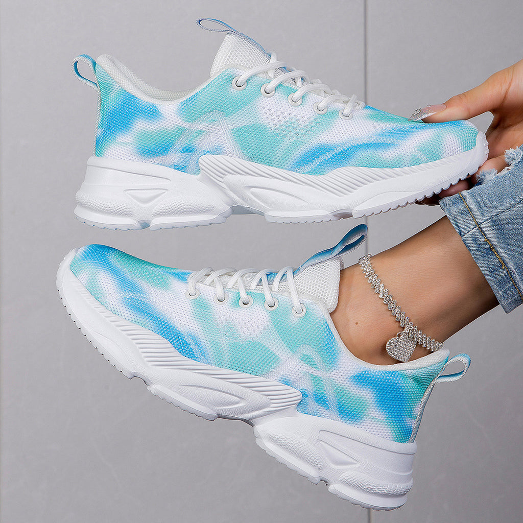 Freizeit-Sneaker mit Blumenmuster