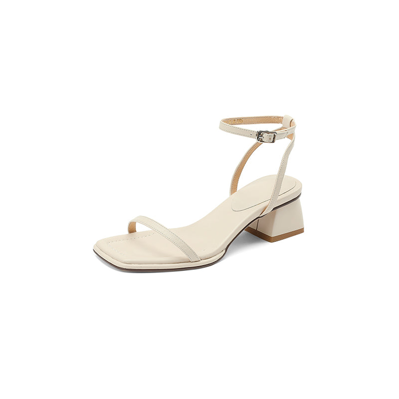 Damen-Sandalen mit Riemchen und mittelhohem Absatz – Bild 4 | LuxeStyle