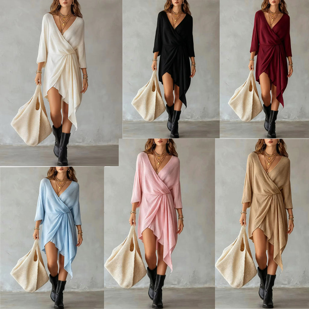 Asymmetrischer Midi-Strickrock – Bild 1 | LuxeStyle