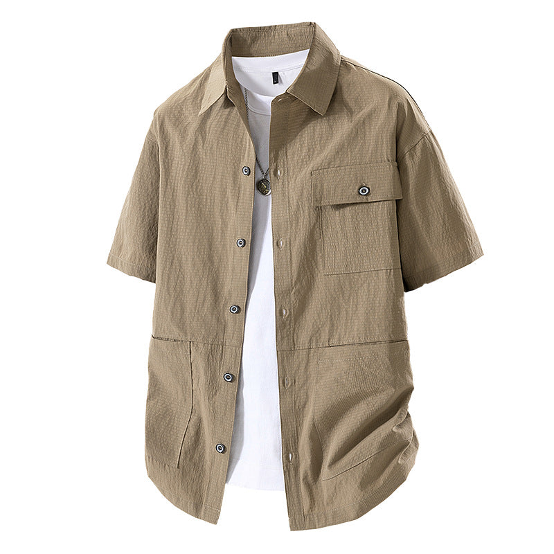 Herren Cardigan mit Revers, Baumwollmischung – Bild 5 | LuxeStyle