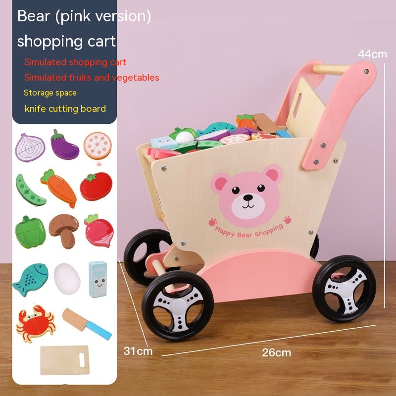 Holz-Lauflernwagen & Einkaufswagen für Kinder – Bild 4 | LuxeStyle