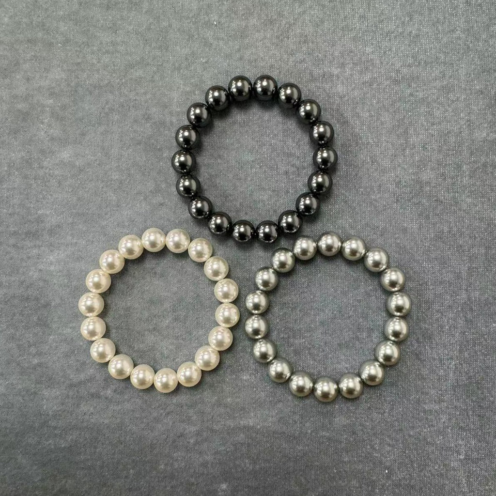 Perlenarmband für Damen, dreifarbig – Bild 4 | LuxeStyle