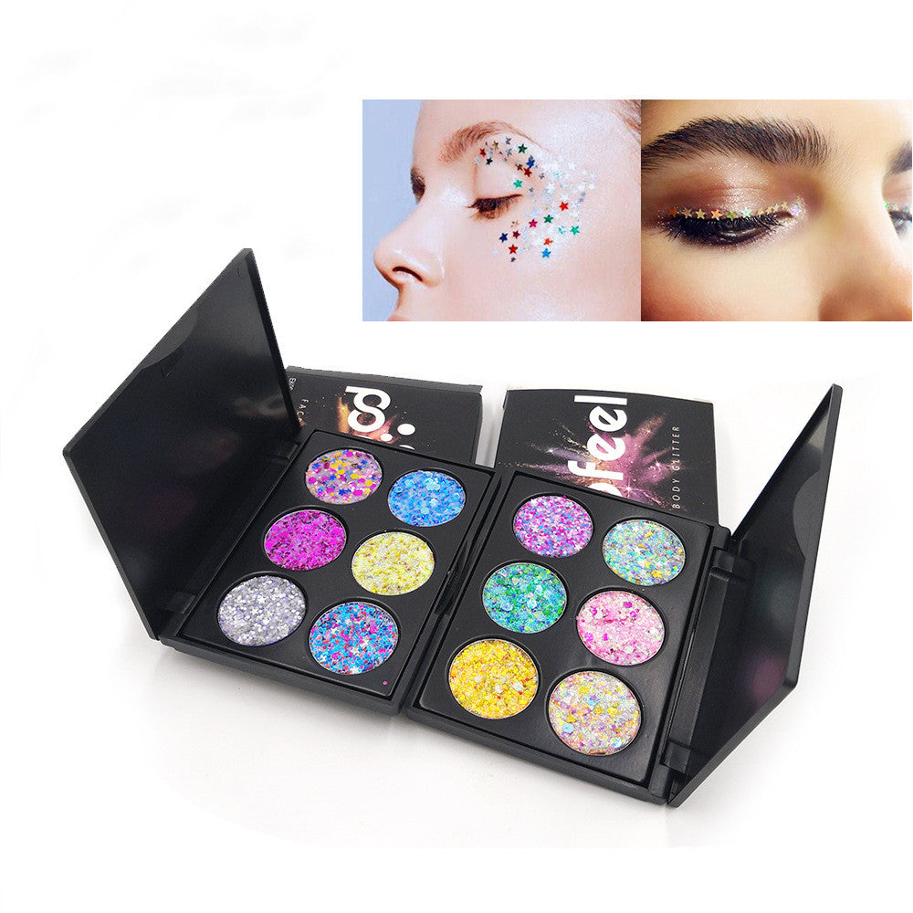 POPFEEL 6-Farben-Glitzer-Lidschatten – Bild 2 | LuxeStyle