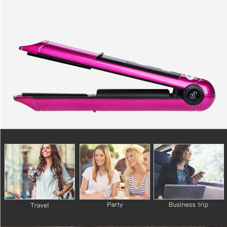 Kabelloses 2-in-1 Glätteisen & Volumen-Clip