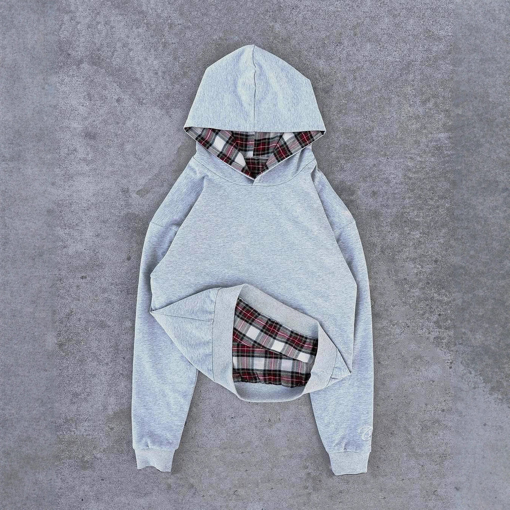 Hip Hop Retro Plaid Freizeit-Pullover