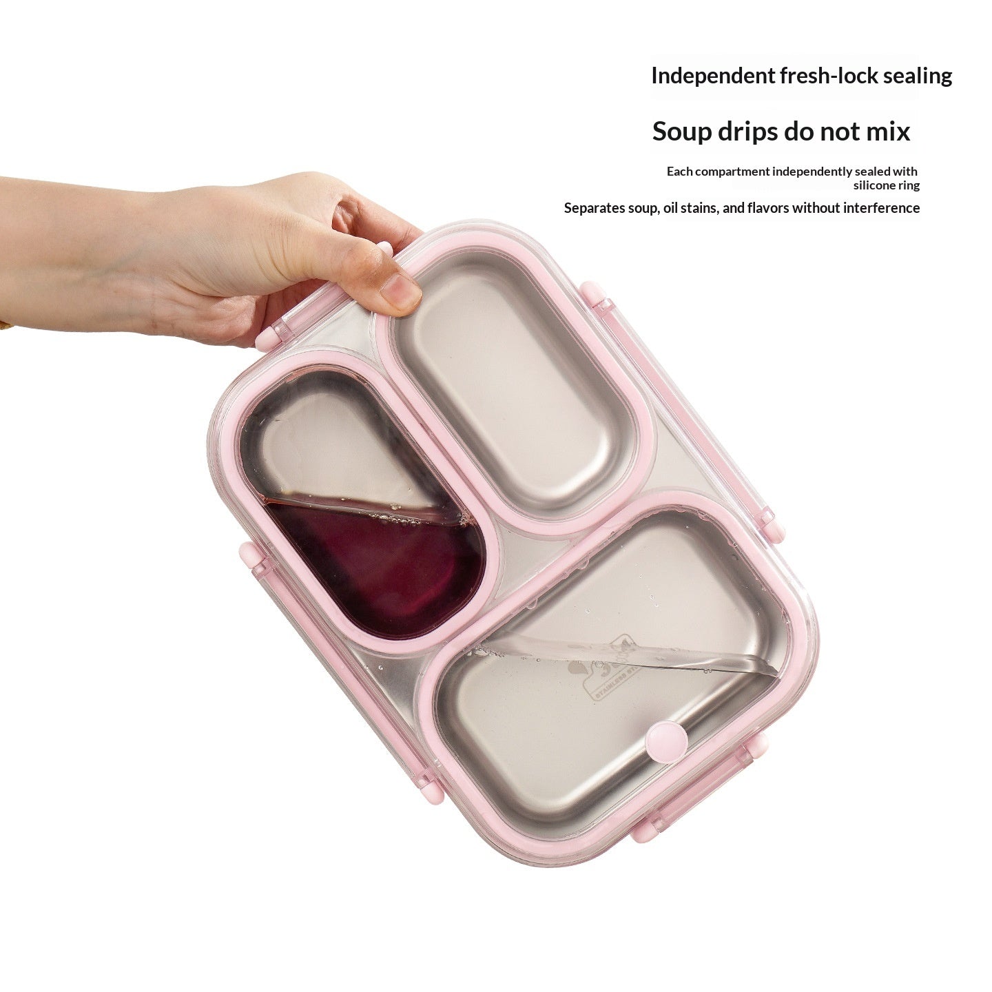 Aroma-dichte Bento Box aus Edelstahl