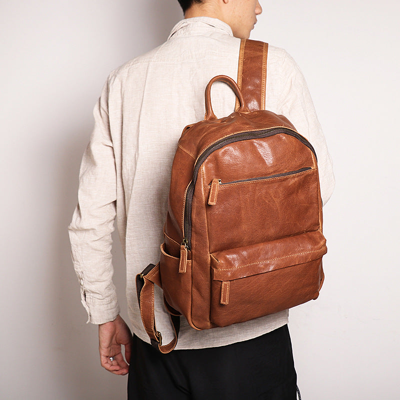 Leder-Rucksack für 14-Zoll-Laptop – Bild 6 | LuxeStyle