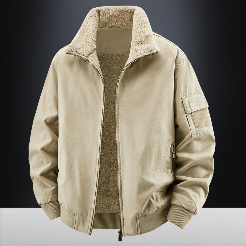 Herren Fleece-gefütterte Arbeitsjacke