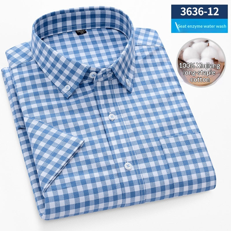 Herren Baumwollhemd mit Karomuster – Bild 10 | LuxeStyle
