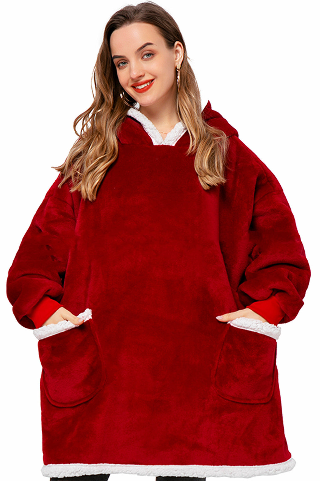 XXL Hoodie-Decke mit Taschen für Sie & Ihn