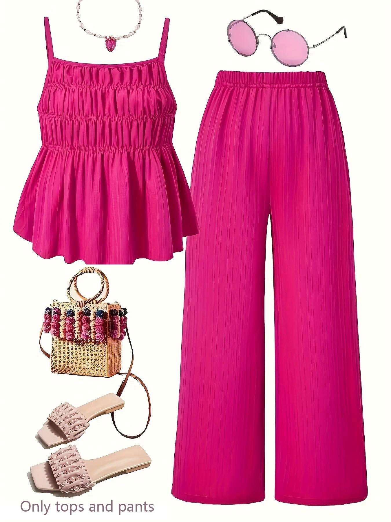 Casual-Set mit Ruché-Textur