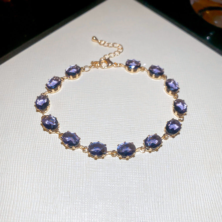 Zirkonia-Armreif im Diamant-Design mit Geschenkbox – Ansicht 3