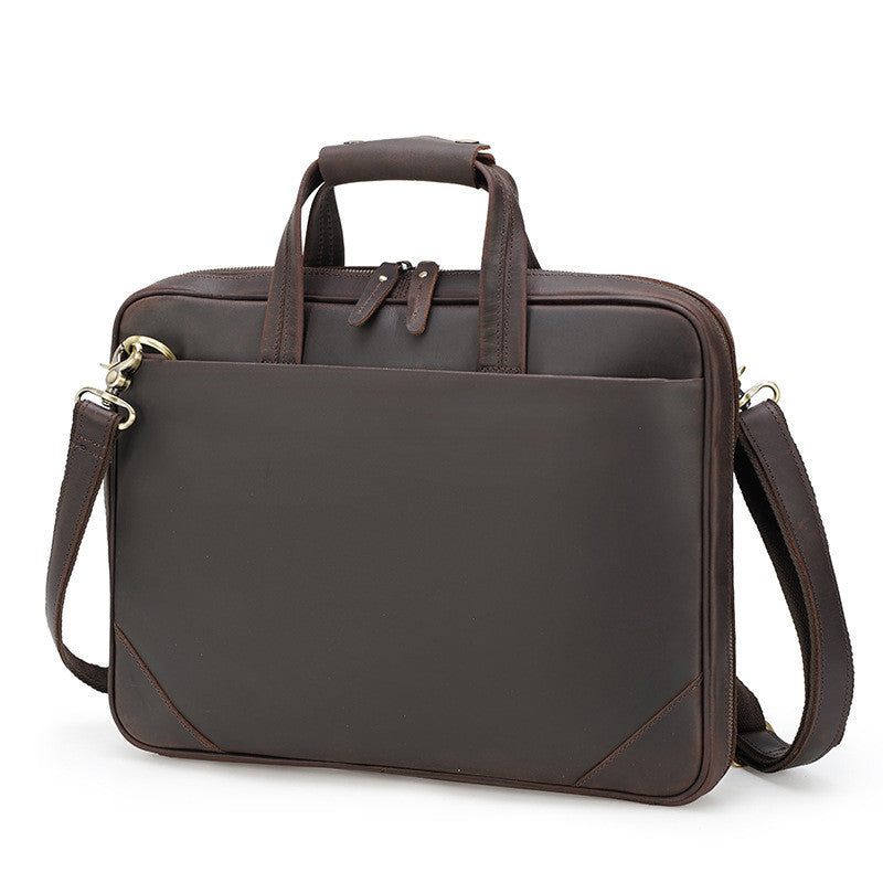 Retro Leder Businesstasche für Herren – Bild 2 | LuxeStyle