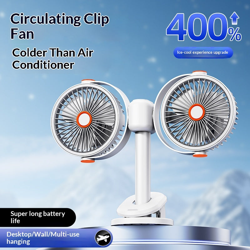 USB-Tischventilator mit Doppelrotor