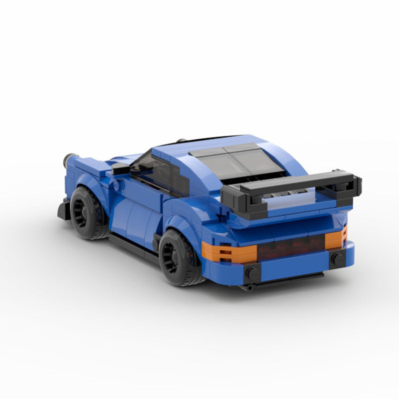 Baustein-Modell Sportwagen Widebody, Blau – Bild 8 | LuxeStyle