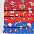 Roter Weihnachtsmann Baumwoll-Twill Stoff | LuxeStyle