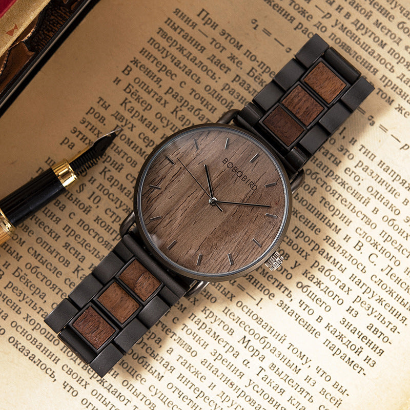 Holz-Armbanduhr mit Quarzwerk – Bild 9 | LuxeStyle