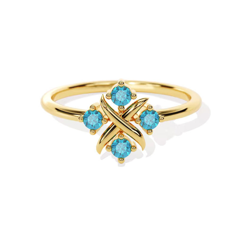 Vier-Stein Ring · Damen – Bild 2 | LuxeStyle