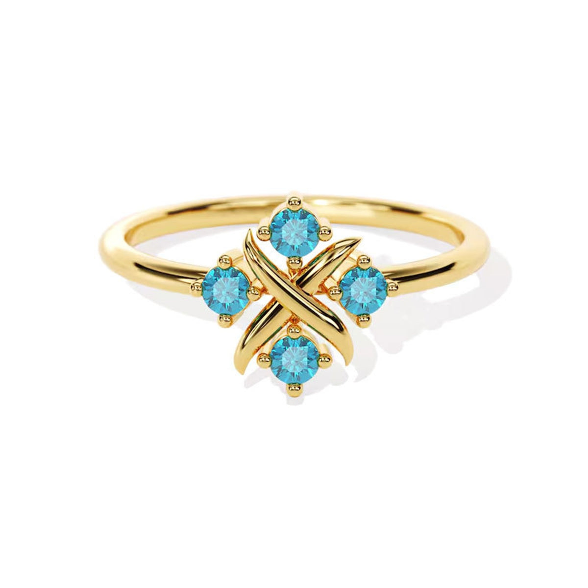 Vier-Stein Ring · Damen – Bild 2 | LuxeStyle