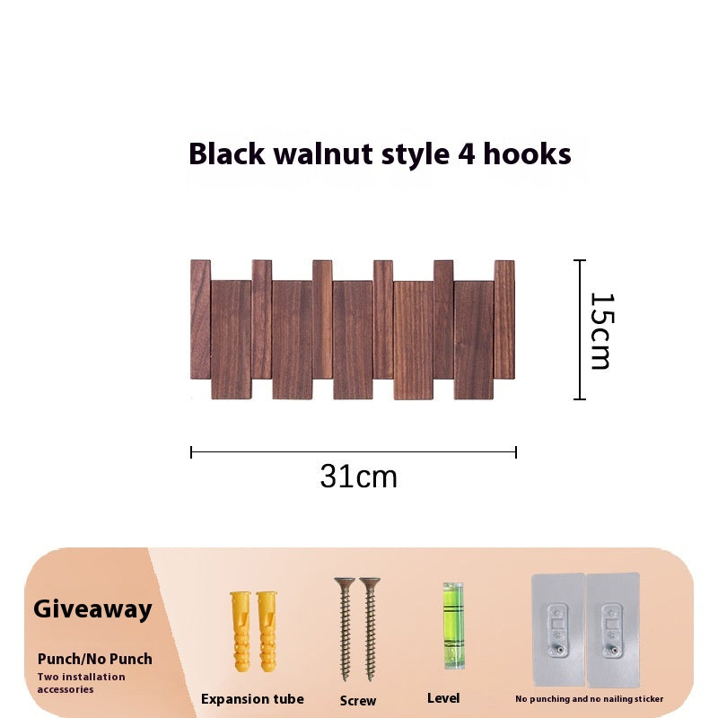 Wand-Hakenleiste aus Holz