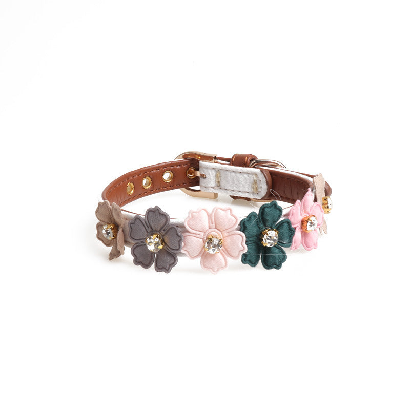 Halsband mit Blumen & Strass für Hunde – Bild 6 | LuxeStyle