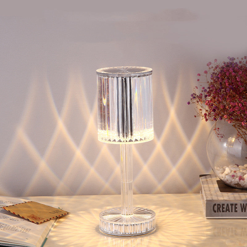 Kristall-Tischlampe mit Touch-Funktion