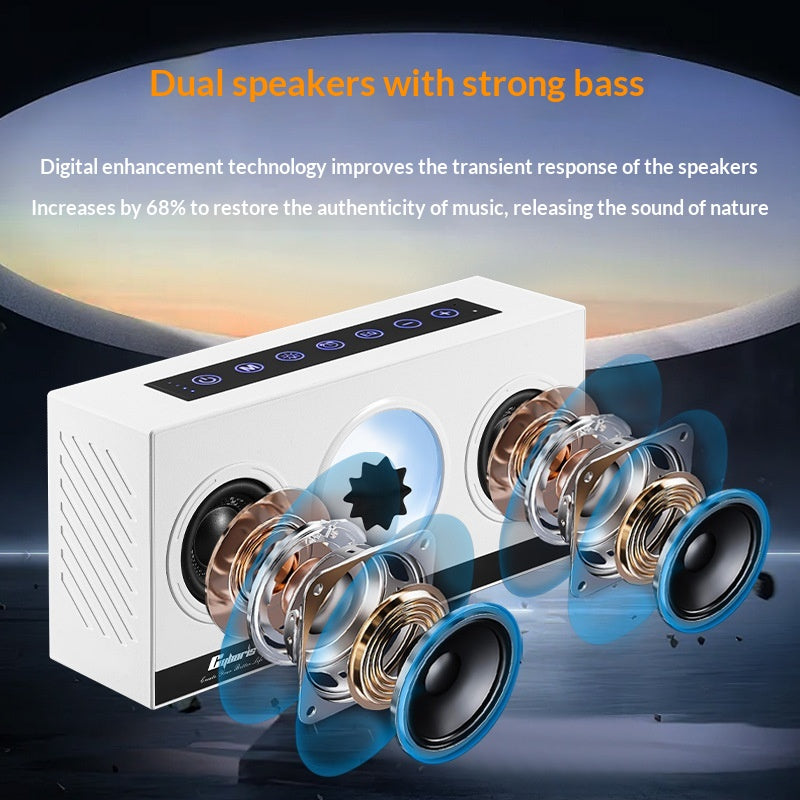 Bluetooth Lautsprecher mit Doppelhorn und RGB-Beleuchtung – Bild 3 | LuxeStyle